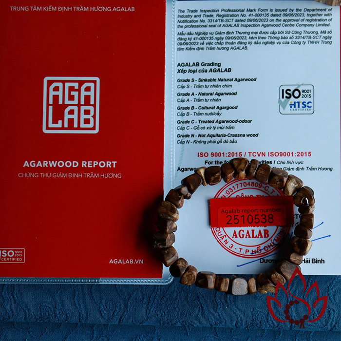 Vòng Trầm Hương Hạt Thô | Trầm Bì Rễ Tự Nhiên